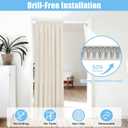 AIZESI 2PCS Shower Curtain Rod 30-64 Inch Adjustable Curtain Rods Never Rust & Non-Slip No Drilling Shower Rod Spring Tension Curtain Rod for Bathroom Doorway Window Closet Cupboard, White