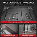 Cargo Mat for 2021-2026 Toyota Sienna (with Spare Tire) PU Leather Mats