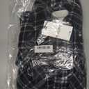 WallFlower Casual Fleece and Plaid Shackets Jackets Juniors for Women, Soft Button-Down (Black, S)