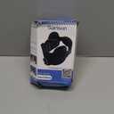 Upgraded Travel Pillow, U-Shaped Airplane Head Strap for All Heights, 360 Support, 3D Sleep Mask, 100% Light Blocking, Long Flights Essentials Headrest, Stop Bobblehead, Black