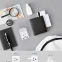 2 Pack European Travel Plug Adapter, International Power Plug Adapter with 3 Outlets 4 USB Charging Ports(2 USB C), Type C Plug Adapter Travel Essentials to Most Europe EU Spain Italy France Germany