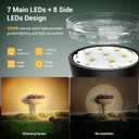 Solar Spot Lights Outdoor Waterproof: 1000LM Big Adjustable Spotlight - 2-in-1 15Hrs+ Long Lasting Spot Light - Solar Powered Spotlights Landscape Lighting for Garden, Yard, Tree, Flag, Wall, Pathway