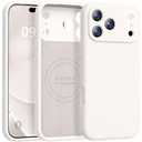 Ktele Magnetic for iPhone 17 Pro Max Case [Compatible with Magsafe] [Premium Silicone Satin-Smooth Touch] Slim Shockproof Anti-Scratch Microfiber Lining Case, 6.9 inch, Stone