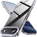 3 x PinLiSheng Anti-Yellowing Crystal Clear for iPhone Air Case [Military-Grade Protection] Shockproof Protective Hard Back Slim iPhone 17 Air Phone Case, Clear
