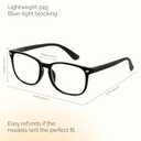 CCVOO 5 pack Reading Glasses for Women/Men, Bifocal, Progressive, Readers for Women/Men, Eye glasses, Blue Light Glasses (Black X5: Progressive)