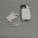 Bocasal for MagSafe Crossbody Wallet Case Compatible with iPhone 16 Pro Max, RFID Blocking Protective Purse Case with Card Slots Holder Kickstand Wrist Strap Lanyard Zipper 6.9 Inch 5G (White)