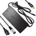 84V 3A 3-Pin XLR Charger (3 Plugs Universal) for Scooters and More 72V(20S) 12AH 20AH 30AH Lithium Battery - 3 Plugs Universal DC/XLR or Cannon/IEC Plug