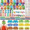 INNOCHEER Dinosaur Party Favors, Dinosaur Birthday Decorations 24 Pack Dinosaur Party Supplies Dinosaur Party Decorations, Dinosaur Goodie Bags for Birthday Party Favors for Kids 3-5 4-8 8-12 Dino