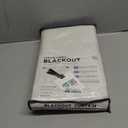 100% Blackout Shield Linen Blackout Curtains for Bedroom 84 Inches Long, Back Tab/Rod Pocket Living Room Drapes, Thermal Insulated Blackout Curtains 2 Panels Set, 50" W x 84" L, Light Cream