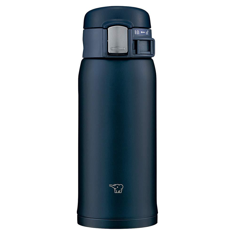 Zojirushi SM-SF36-AD Water Bottle, Direct Drinking [One-touch Open] Stainless Steel Mug, 12.2 fl oz (360 ml), Navy