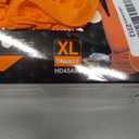TitanFlex Heavy Duty Orange Industrial Nitrile Gloves with Raised Diamond Texture, Latex Free, XL, 100