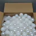 GOGOSO Ball Pit Balls Crush Proof Non-Toxic Plastic Balls Babies Kids Toy Bulk Pack 170pcs 2.2inchs (170pcs Pearl White+White)