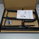 Koutemie 49 Inch Extra Tall Garden Flag Stand Holder Pole with 5 Prong Bases for 12 x 18 Outside Fall Yard Flags Dcor, Matte Black