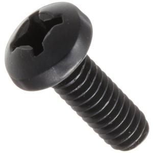 Small Parts Steel Pan Head Machine Screw, Black Oxide Finish, Meets ASME B18.6.3, #3 Phillips Drive, #12-24 Thread Size, 5/8" Length, Fully Threaded, Import (Pack of 100)