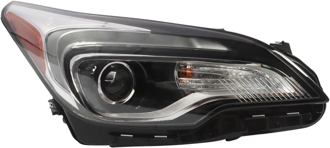 Right Halogen Headlight Assembly Compatible with Envision 2016-2018 w/DRL Passenger Side 84152651 (6-pin)