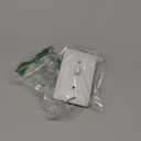 Mid-size White 1-Gang Decorator Toggle Switch Wall Plate with Toggle Cover, Paintable Outlet Cover Replaces Old Wall Plate