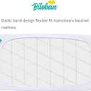 Waterproof Bassinet Mattress Pad Cover Compatible with Maxi-COSI Iora/Swift Lightweight Portable Bassinet, 2 Pack, Ultra Soft Surface, Breathable and Easy Care