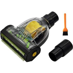 EZ SPARES Universal Mini Turbo Brush  32mm/35mm Dual-Size Vacuum Attachment for Floors, Beds & Crevices | Multi-Surface Cleaning Tool for Pet Hair & Dust | Fits Most 1.25"/1.38" Hose Vacuum Cleaners