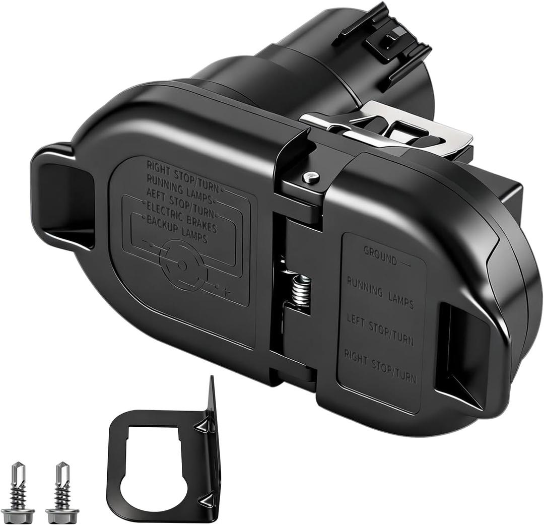 7 Blade and 4 Flat Connector, Towing Solutions 40974 Trailer Plug-in Simple Wiring Kit