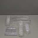 Qeirudu 50 Pack 5 oz Dessert Cups with Lids and Spoons - Plastic Pudding Cup Small Parfait Shooter Glasses for Pastry Cheesecake Mousse Jello