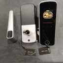 Smart Door Lock with Handle,Keyless Entry & Remote Access,Fingerprint Keypad Exterior Lock,Smart Locks for Front Door,Home,Airbnb & Rental,Electronic Deadbolt Lock,One-Time Password with TT Lock