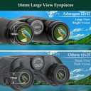 Adorrgon 12x42 HD Binoculars for Adults High Powered with Phone Adapter, Tripod and Tripod Adapter - Large View Binoculars with Clear Low Light Vision - Binocular for Bird Watching Cruise Travel