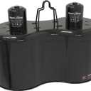 Reptile Dual Dome 12inch, Fits Reptile Light/Heat Lamp/UVB Light, Max. 160W Each,Patent Design K8561, Reptile Light Fixture