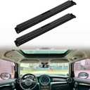 XQSMWF 2Pcs Front & Rear Sunroof Sunshade Cover 54102757016, 54102755849 Fits Mini Cooper R55 R56 2006-2015 Black Panoramic Sunroof Shade Car Sunroof Shade Cover Assembly Roller Blinds