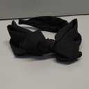 1Pcs Knotted Headbands for Women,Turban Headband Wide Headbands Bowknot Hair Band for Women (Black)