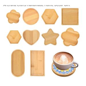 KDBDSYZB 10Pcs DIY Wooden Mosaic Tiles Coasters Kits Bases,Various Shapes Substrates Drinking Cup Coaster,Blank Base Trays,Art Plate,DIY Supplies for Arts and Crafts Handmade Home Decor Gift