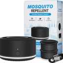 Mosquito Repellent Outdoor Patio Rechargeable Portable Insect Repeller Indoor 30 ft Mosquito-Free Protection Bug Repellent Device Camping Hiking Outing 2 Refills (Black)