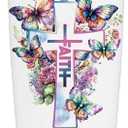 Christian Gifts for Women Sister Tumbler, Inspirational Bible Verse Butterfly Gifts Birthday Christmas, Faith Religious Coffee Mug Stainless Steel Vacuum Insulated Double Wall Travel Cup with Lid20oz