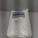 Joydeco White Curtains Backdrop for Wedding Parties, Photo Backdrop Curtains for Wedding Decorations Birthday, Wrinkle Free Polyester 5ft x 10ft Fabric Drape 2 Panels with Rod Pockets