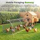 Chicken Run Tunnel Metal Chicken Pen Outdoor Poultry Cage