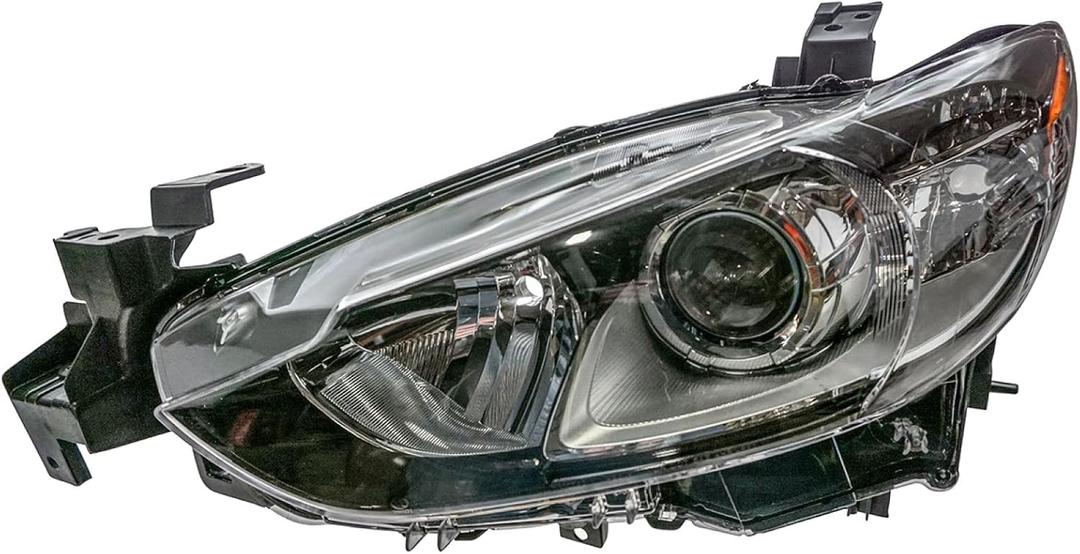 TRQ Left Headlight Assembly Compatible with 2014-2020 Mazda 6