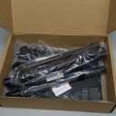 Projector Stand Tripod Adjustable, Laptop Height from 23.5 to 46.5 inches with Gooseneck Phone Holder, Floor for Office, Home, Stage, Studio, DJ Racks Holder Mount, 23.5inch-46.5inch (Black)