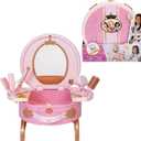 Disney Princess Vanity Style Collection Light Up and Style Vanity - Lights & Realistic Sound Styling Tools
