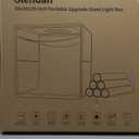 Glendan 20x20 inch Light Box Photography, Large Photo Studio Light Box, Professional Dimmable Photo Booth with 240 LED Lights & 6 Double-Sided Color Backdrops Photo Box for Product Photography (20*20 Inch)