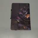 Case for Amazon Kindle Fire Max 11 Tablet (13th Generation, 2023 Release), Stylus Holder Shockproof Wallet Leather Cover for Fire Max 11 Case, Purple Lotus