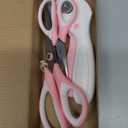 MANUFORE Pink Professional Sewing Scissors Set: Big and Small Scissors, Rotary Cutter with 3pcs Extra Blades for Cutting Fabric