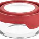 Anchor Hocking TrueSeal Glass Food Storage Container with Airtight Lid, Cherry, 2 Cup