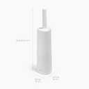 Joseph Joseph Flex 360, Advanced Smart Toilet Brush and Storage Holder Set with Anti-drip, Anti-Clog, Triple-Action Replaceable Brush Head - White