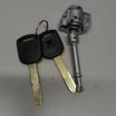 Front Door Lock Cylinder Set Kit with 2 Keys for Honda Accord 2013-2017 | Durable Metal Materials | Replaces 72185-T2A-A01