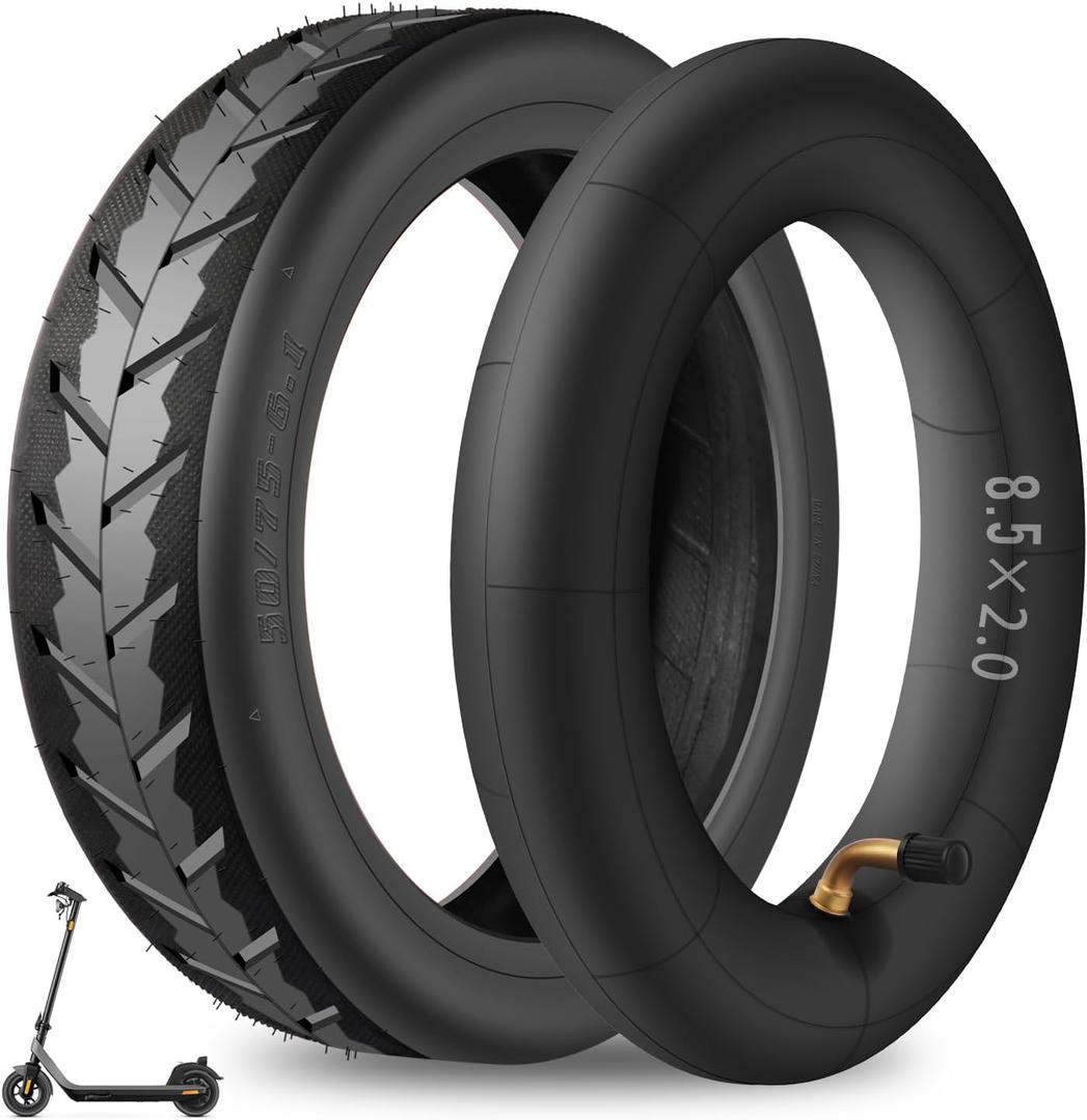 2-Pack 50/75-6.1 Electric Scooter Tire and Tube Replacement Set - 8.5x2.0 Thickened Inner Tube, 8 1/2 x2 Front or Rear Anti-Slip Tires for Gotrax GXL V2/XR/APEX, Hiboy S2, etc