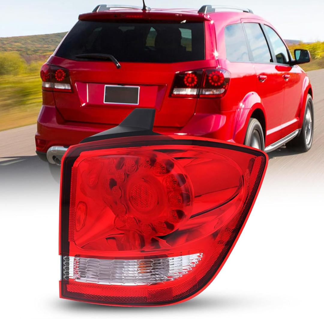 AUTOONE - For 2011-2020 Dodge Journey Tail Light Assembly Factory Taillights Outer LED Brake Light Tail Lamp, Passenger Side(RH)
