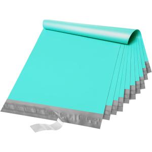 Fuxury 19x24 Inch 50 Pack Large Poly Mailers Shipping Envelopes,Self Adhesive Mailers Poly Shipping Bags for Clothing,Waterproof and Flexible Packaging Bag for Small Business(Teal)