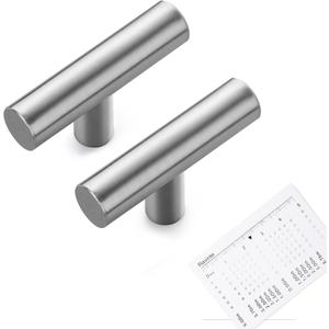 Ravinte 30 Pack | 2" Cabinet Pulls Brushed Nickel Stainless Steel Kitchen Cupboard Drawer Pulls Cabinet Handles 2 Inch Length with Mounting