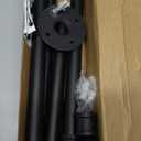 Jeasor Industrial Iron Pipe Clothes Hanging Bar DIY Wall-Mounted Garment Rack Heavy Duty Clothing Rack for Bedroom, Laundry Room, Closet Storage (Black 24 inch)