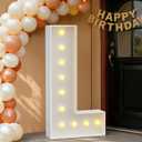 imprsv Light Up Letters, 4FT Marquee Letters for Birthday Wedding Engagement Party Decor, Large Marquee L for Party Decoration Arch Kit Decorations