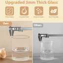 TBWIND 6Pcs Glass Cylinder Vases for Centerpieces, 6" x 4.7" Wide Mouth Flower Vase Hurricane Glass Candle Holders, Clear Vases Bulk with 2 Floral Tapes for Floating Candles Wedding Party Home Decor